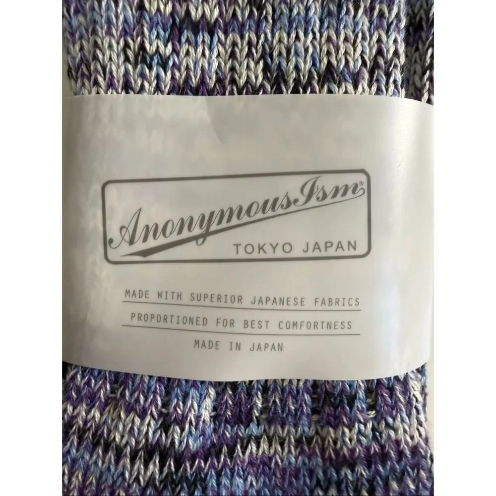 Anonymous ISM Socks Crew Made in Japan Cashmere Blend One Size Fits Most